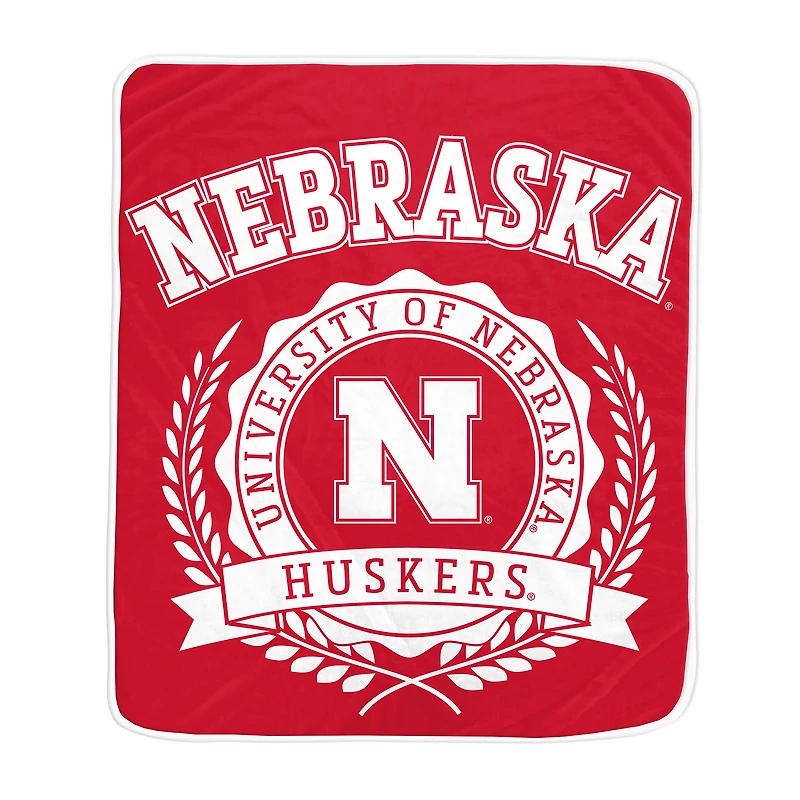 Pegasus Nebraska Huskers 50" x 60" University Crest Ultra Soft Blanket
