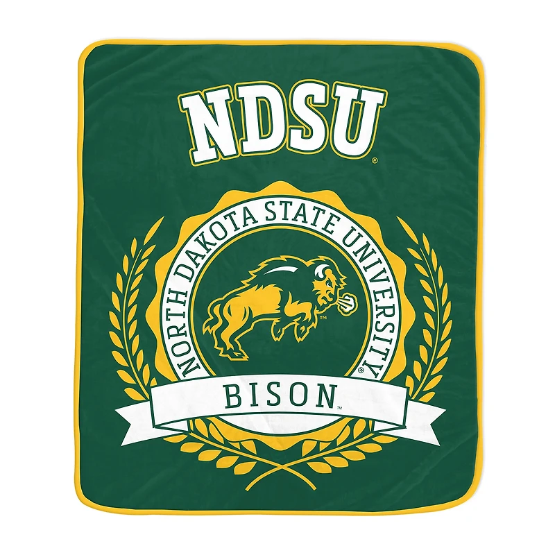 Pegasus NDSU Bison Bison 50" x 60" University Crest Ultra Soft Blanket