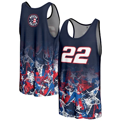 Men's ProSphere  Navy Joey Logano 2025 NASCAR Salutes Collection Tank Top