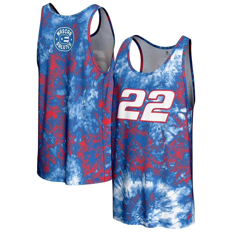 Men's ProSphere  Blue Joey Logano 2025 NASCAR Salutes Collection Tank Top