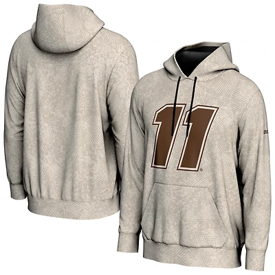 Men's ProSphere  Tan Denny Hamlin 2025 NASCAR Salutes Collection Pullover Hoodie