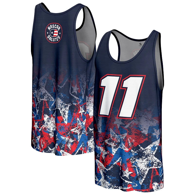 Men's ProSphere  Navy Denny Hamlin 2025 NASCAR Salutes Collection Tank Top