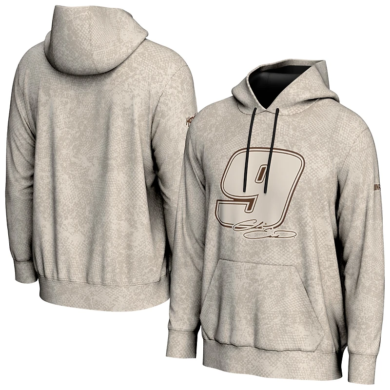 Men's ProSphere  Tan Chase Elliott 2025 NASCAR Salutes Collection Pullover Hoodie
