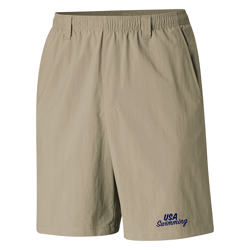 Men's Columbia Tan USA Swimming PFG Backcast III Water Shorts