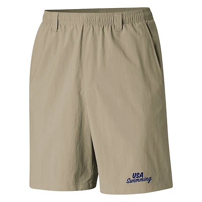 Men's Columbia Tan USA Swimming PFG Backcast III Water Shorts