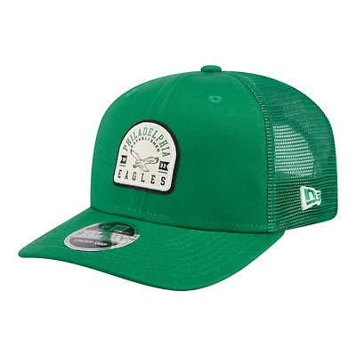 Men's New Era Kelly Green Philadelphia Eagles Contest 9SEVENTY Adjustable Trucker Hat