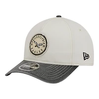 Men's New Era  White/Black Philadelphia Eagles 9FORTY Felt A-Frame Adjustable Hat