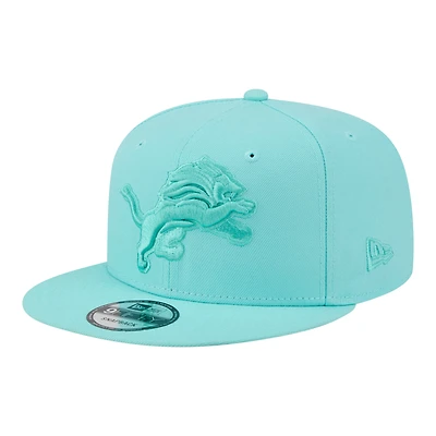 Men's New Era Turquoise Detroit Lions Colorpack 9FIFTY Snapback Hat