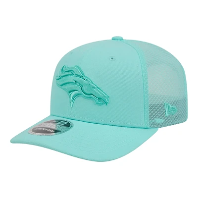 Men's New Era  Mint Denver Broncos Color Pack 9SEVENTY Adjustable Hat
