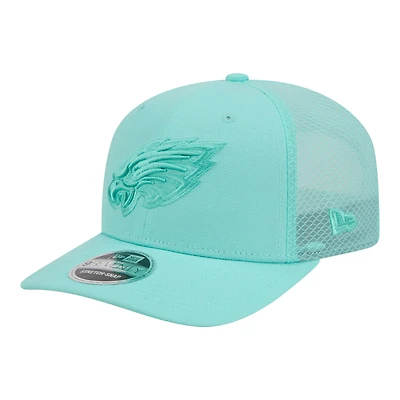 Men's New Era  Turquoise Philadelphia Eagles Color Pack 9SEVENTY Adjustable Hat