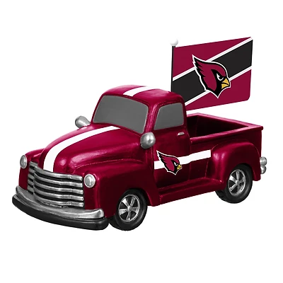 Arizona Cardinals 9" Rally Truck Garden Statue with Team Flag