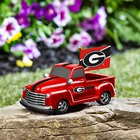 Georgia Bulldogs 9" Rally Truck Garden Statue with Team Flag