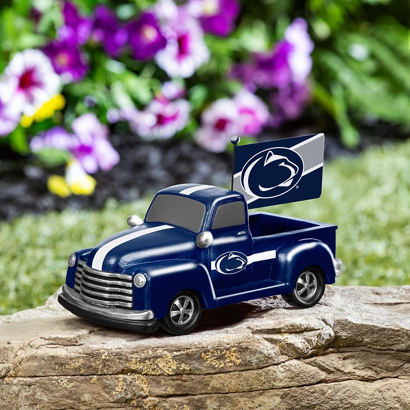 Penn State Nittany Lions 9" Rally Truck Garden Statue with Team Flag