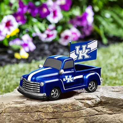 Kentucky Wildcats 9" Rally Truck Garden Statue with Team Flag