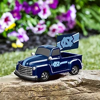 North Carolina Tar Heels 9" Rally Truck Garden Statue with Team Flag