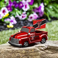 Texas Tech Red Raiders 9" Rally Truck Garden Statue with Team Flag