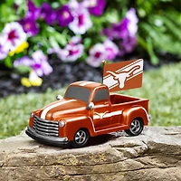 Texas Longhorns 9" Rally Truck Garden Statue with Team Flag
