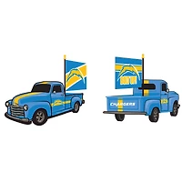 Los Angeles Chargers 9" Rally Truck Garden Statue with Team Flag