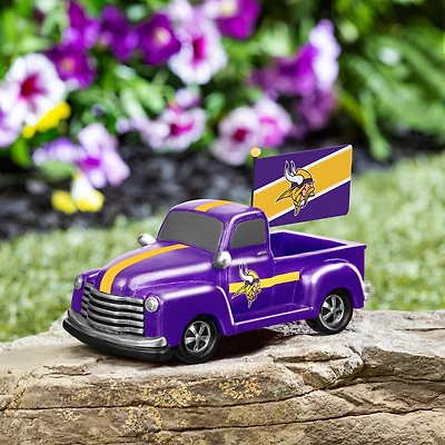 Minnesota Vikings 9" Rally Truck Garden Statue with Team Flag