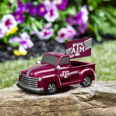 Texas A&M Aggies 9" Rally Truck Garden Statue with Team Flag