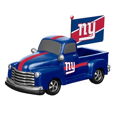 New York Giants 9" Rally Truck Garden Statue with Team Flag