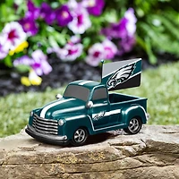 Philadelphia Eagles 9" Rally Truck Garden Statue with Team Flag