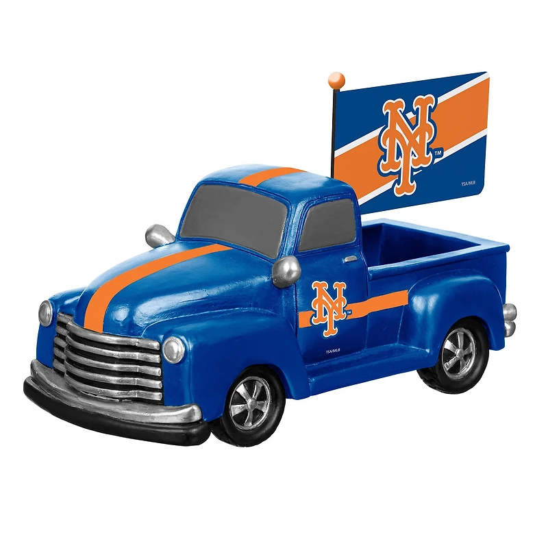 New York Mets 9" Rally Truck Garden Statue with Team Flag
