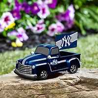 New York Yankees 9" Rally Truck Garden Statue with Team Flag