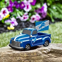 Detroit Lions 9" Rally Truck Garden Statue with Team Flag