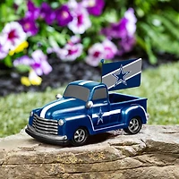 Dallas Cowboys 9" Rally Truck Garden Statue with Team Flag