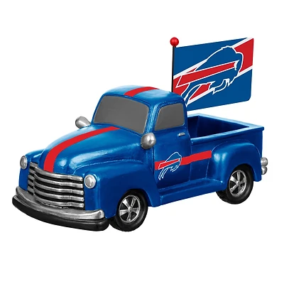Buffalo Bills 9" Rally Truck Garden Statue with Team Flag