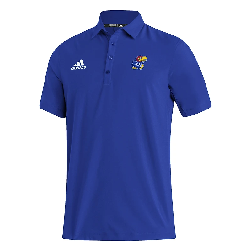 Men's adidas Royal Kansas Jayhawks Stadium Coaches AEROREADY Polo