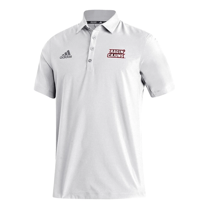 Men's adidas White Louisiana Ragin' Cajuns Stadium Coaches AEROREADY Polo