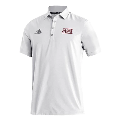 Men's adidas White Louisiana Ragin' Cajuns Stadium Coaches AEROREADY Polo