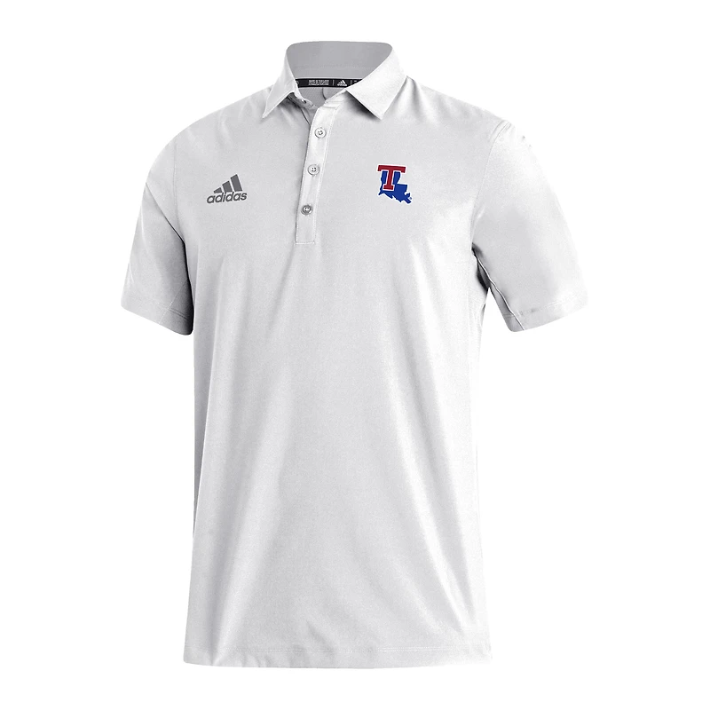 Men's adidas White Louisiana Tech Bulldogs Stadium Coaches AEROREADY Polo