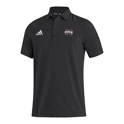 Men's adidas Black Mississippi State Bulldogs Stadium Coaches AEROREADY Polo