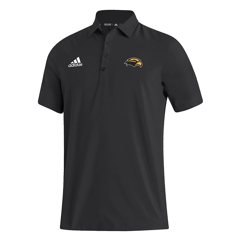 Men's adidas Black Southern Miss Golden Eagles Stadium Coaches AEROREADY Polo