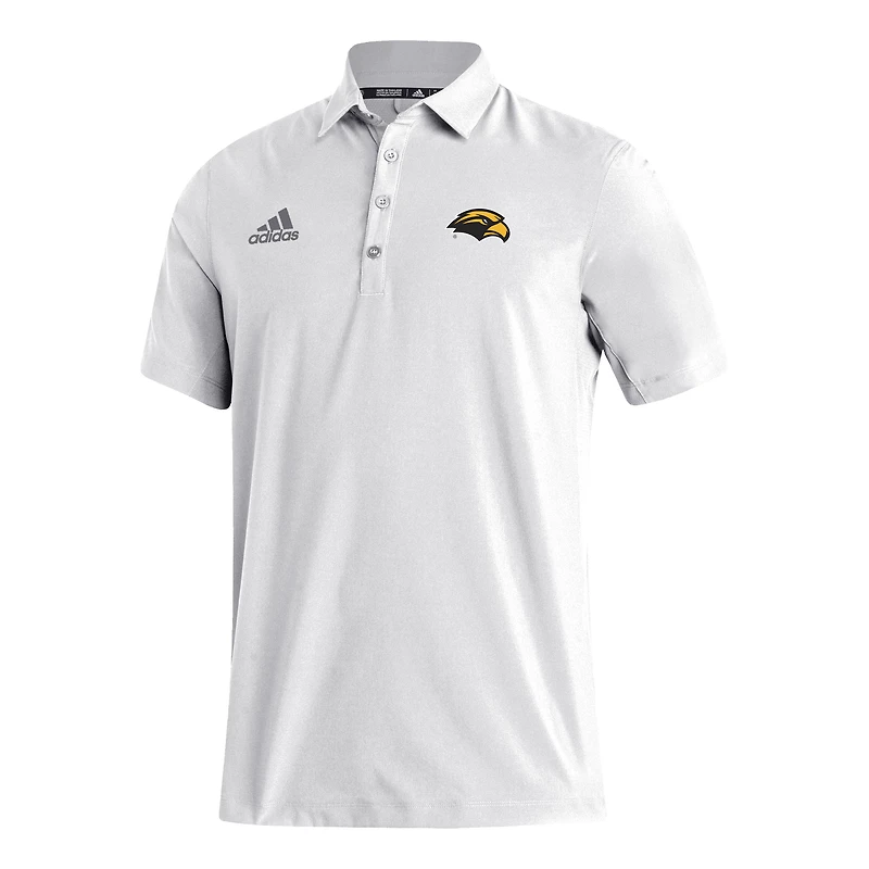 Men's adidas White Southern Miss Golden Eagles Stadium Coaches AEROREADY Polo