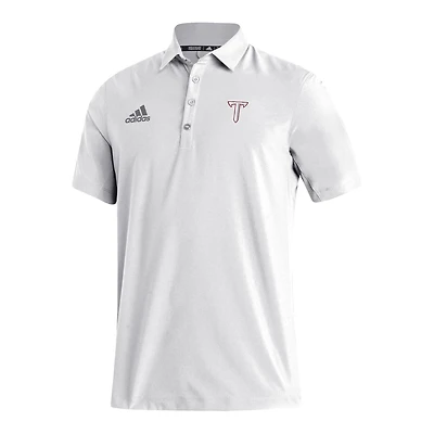 Men's adidas White Troy University Trojans Stadium Coaches AEROREADY Polo