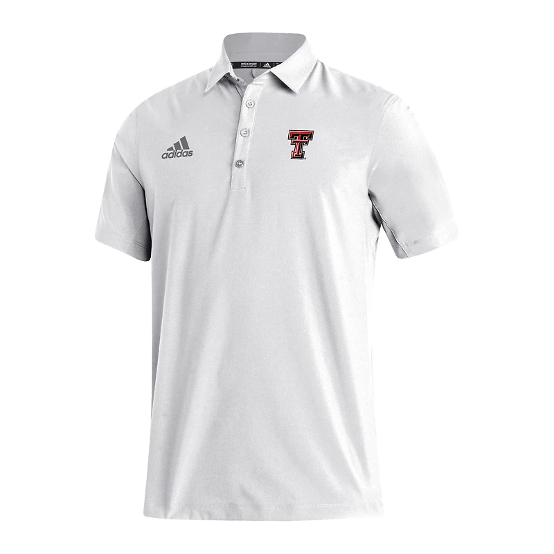 Men's adidas White Texas Tech Red Raiders Stadium Coaches AEROREADY Polo