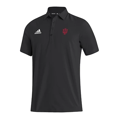 Men's adidas Black Indiana Hoosiers Stadium Coaches AEROREADY Polo