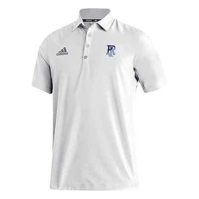 Men's adidas White Rhode Island Rams Stadium Coaches AEROREADY Polo