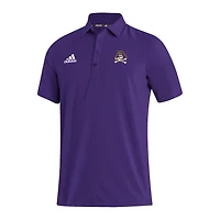 Men's adidas Purple ECU Pirates Stadium Coaches AEROREADY Polo