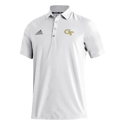 Men's adidas White Georgia Tech Yellow Jackets Stadium Coaches AEROREADY Polo