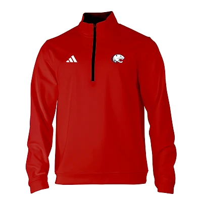 Men's adidas Red South Alabama Jaguars Elevated Tri-Blend Quarter-Zip Pullover