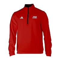 Men's adidas Red Louisiana Ragin' Cajuns Elevated Tri-Blend Quarter-Zip Pullover