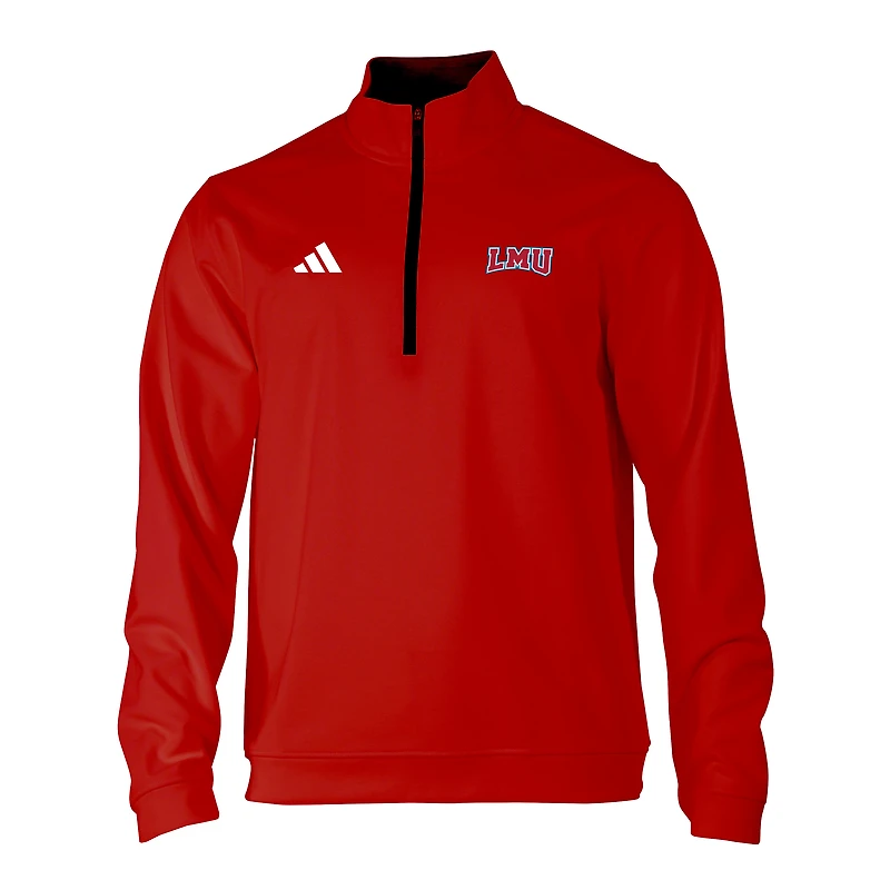 Men's adidas Red Loyola Marymount Lions Elevated Tri-Blend Quarter-Zip Pullover