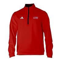 Men's adidas Red Loyola Marymount Lions Elevated Tri-Blend Quarter-Zip Pullover