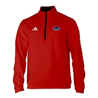 Men's adidas Red Florida Atlantic Owls Elevated Tri-Blend Quarter-Zip Pullover