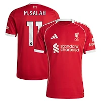 Men's adidas Mohamed Salah Red Liverpool 2025/26 Home Replica Jersey